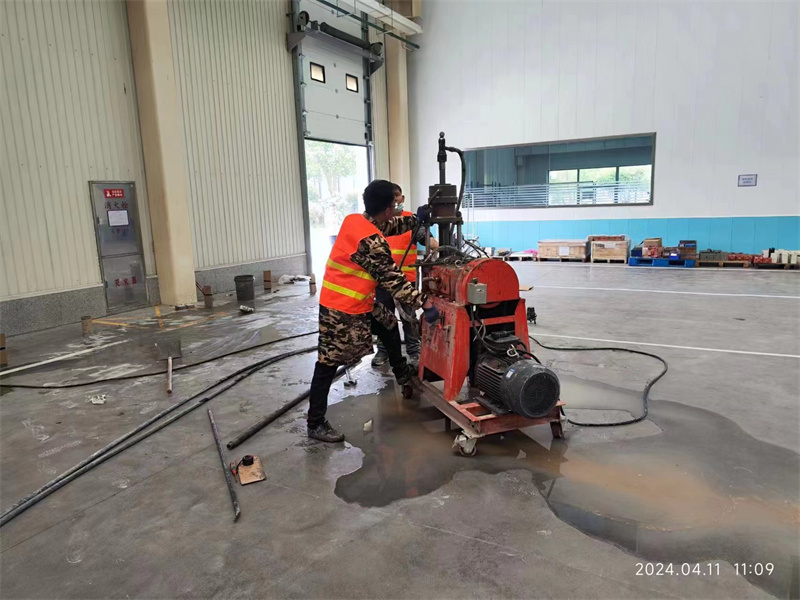 零陵厂房地面下沉塌陷注浆加固施工